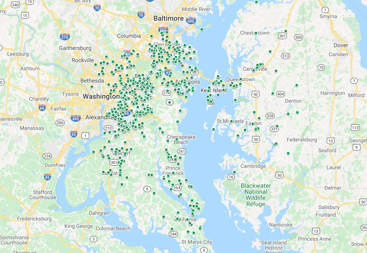 Natural Green Customer Map