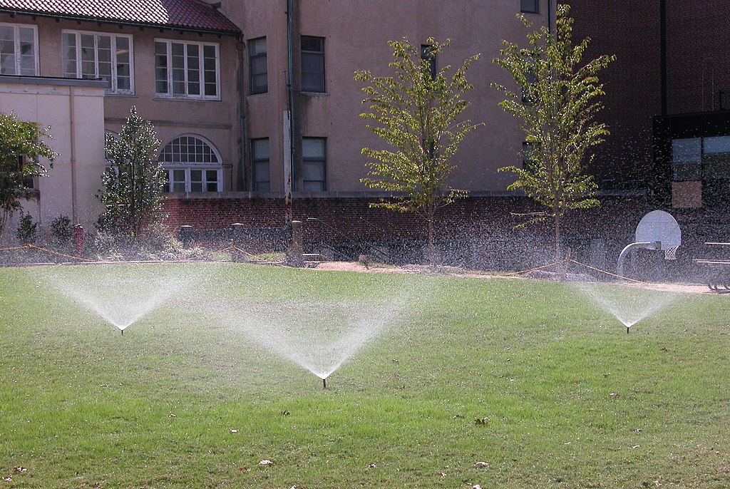 Irrigation system running