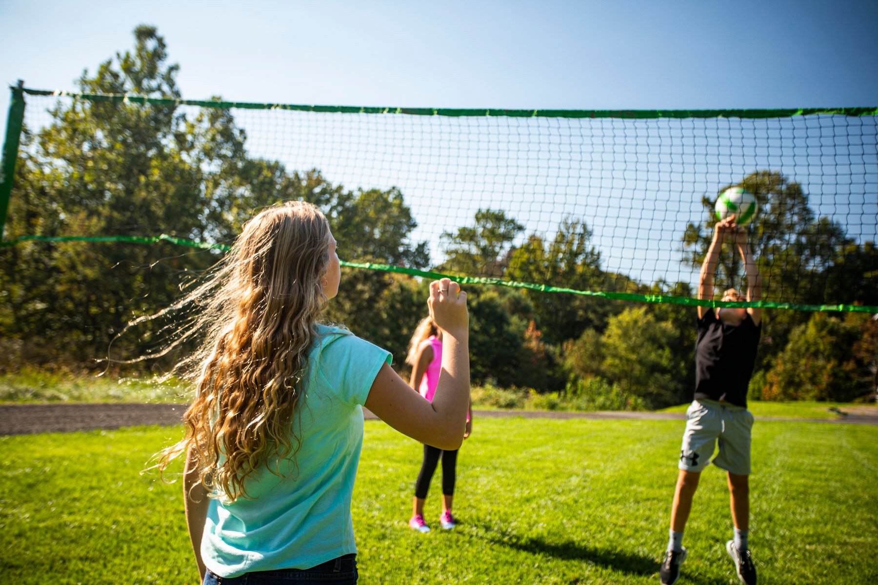 Kids enjoying their mosquito free yard